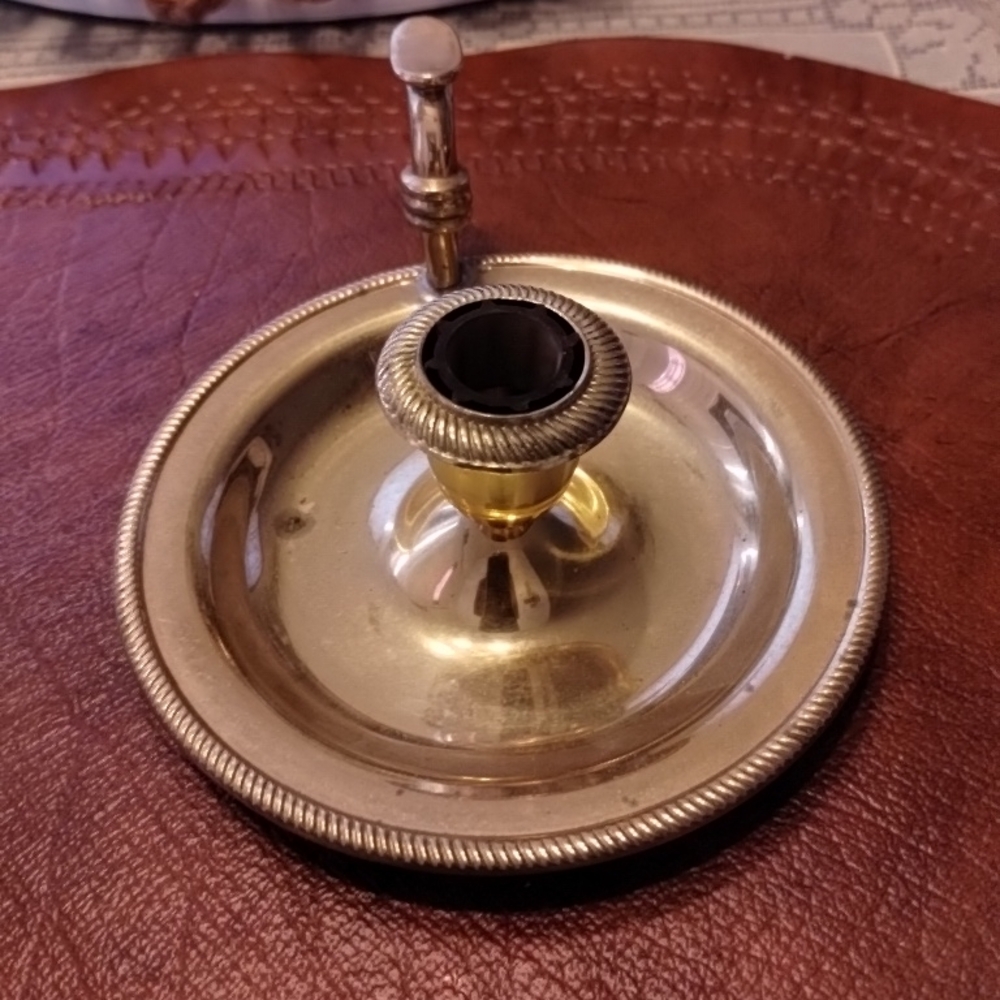 Elegant Silver Candle Holder